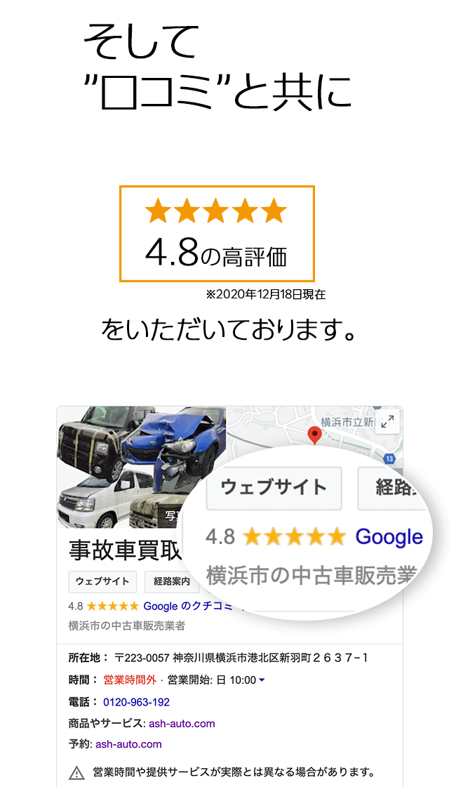 4.8の高評価をいただいております